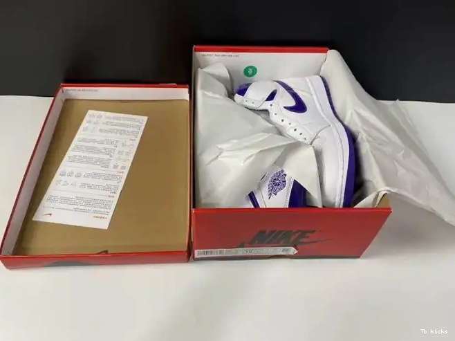 Rep TBK AIR HIGH JORDAN COURT 1 PURPLE RETRO CD0461-151 0617